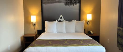 Suite, 1 King Bed, Non Smoking, Microwave | Desk, iron/ironing board, free WiFi, bed sheets