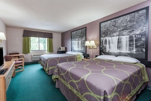 Room, 2 Queen Beds, Non Smoking | Free cribs/infant beds, rollaway beds, free WiFi, bed sheets