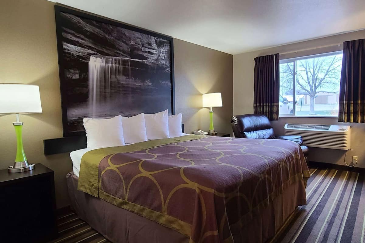 Premium bedding, in-room safe, desk, free cribs/infant beds