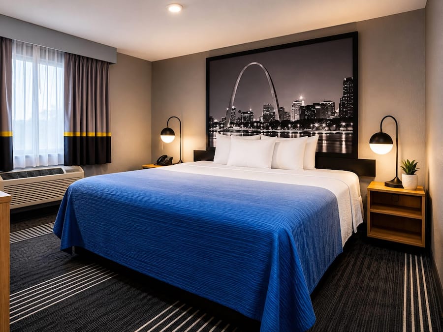 Standard Room, 1 Queen Bed | In-room safe, desk, laptop workspace, blackout drapes
