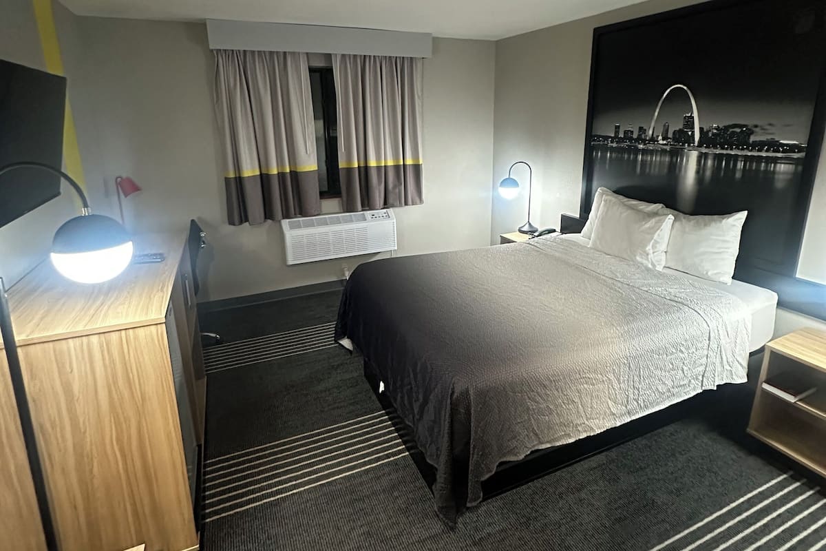 In-room safe, desk, laptop workspace, blackout drapes