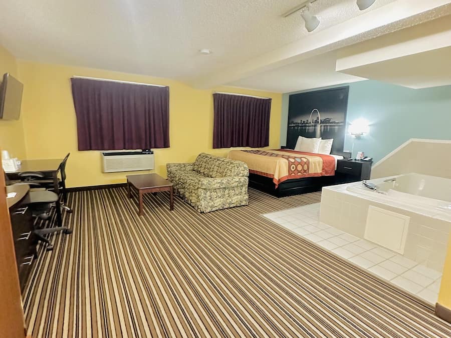 In-room safe, desk, laptop workspace, blackout drapes