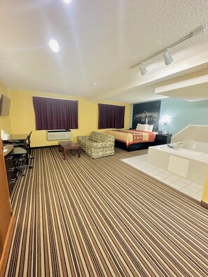 In-room safe, desk, laptop workspace, blackout drapes