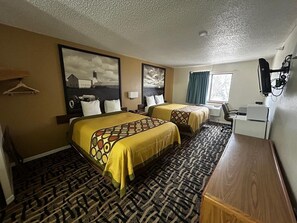 2 Queen Beds Non-Smoking | Desk, iron/ironing board, cribs/infant beds, rollaway beds - West point inn and suites (West Point)