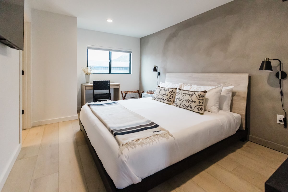 Riverstone Single King Micro Guest Room | 1 bedroom, premium bedding, memory-foam beds, individually decorated