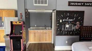Suite, Multiple Beds, Non Smoking | Desk, blackout drapes, iron/ironing board, bed sheets