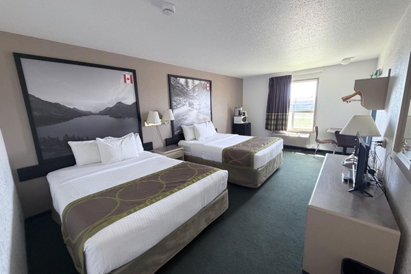Standard Room, 2 Queen Beds, Non Smoking (Pet Friendly) | Blackout drapes, iron/ironing board, free WiFi, bed sheets