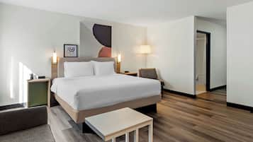 Room, 1 King Bed with Sofa bed | Living area | Flat-screen TV
