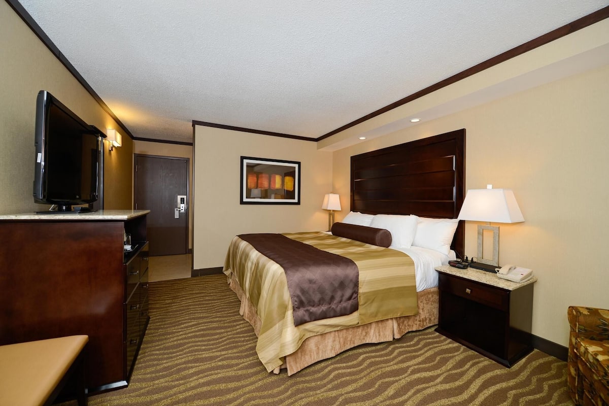 Blackout curtains, iron/ironing board, free WiFi, bed sheets