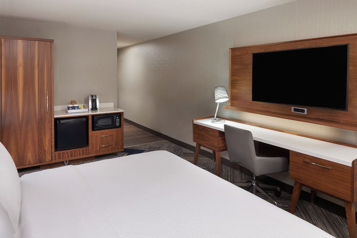 Studio, 1 kingsize bed met slaapbank, niet-roken | Donzen dekbedden, een kluis op de kamer, een bureau, een laptopwerkplek