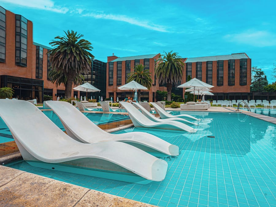 Indoor pool, outdoor pool