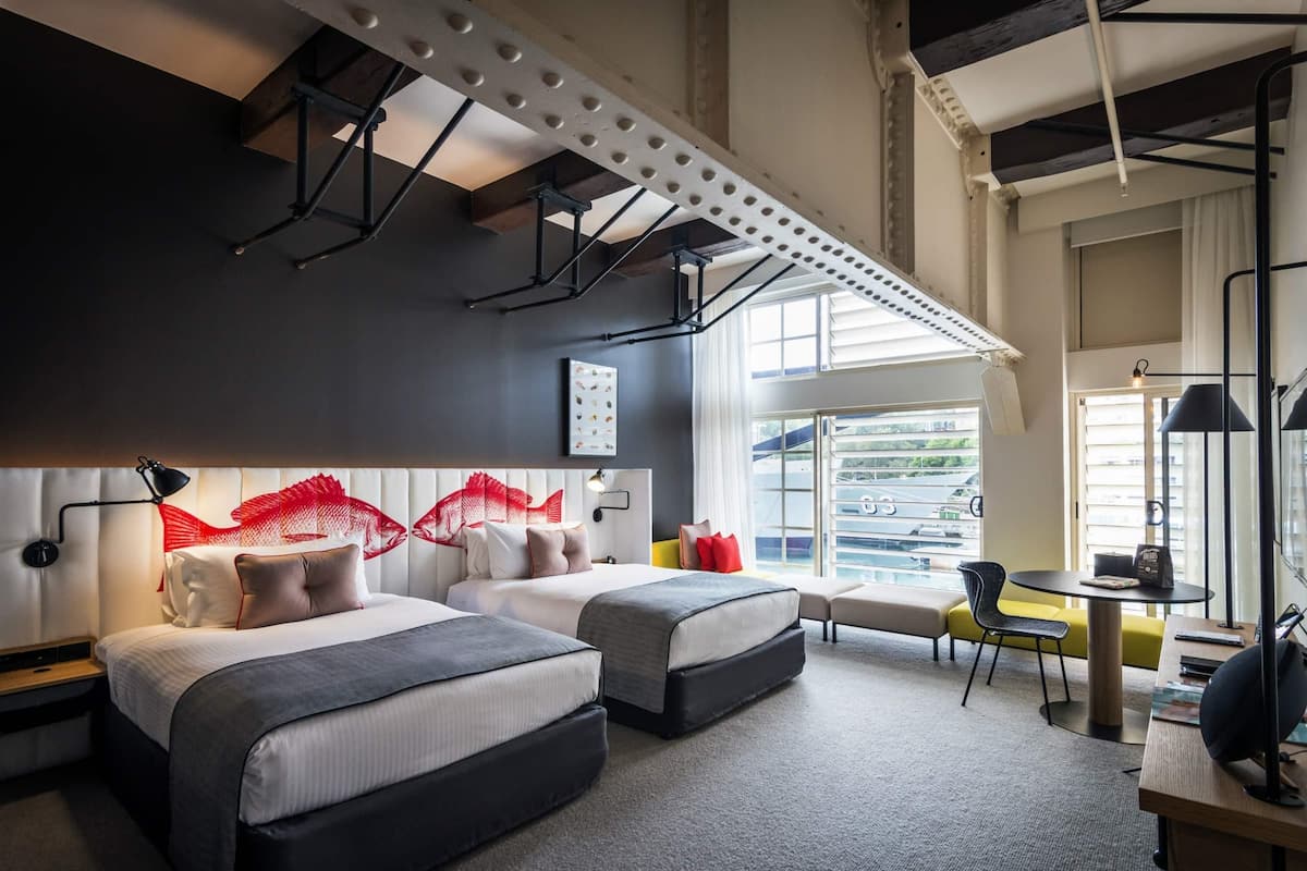 Room, 2 Double Beds (Maritime, Navy View) | 1 bedroom, premium bedding, in-room safe, individually decorated