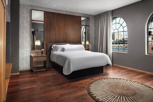 Premium bedding, down comforters, pillowtop beds, in-room safe