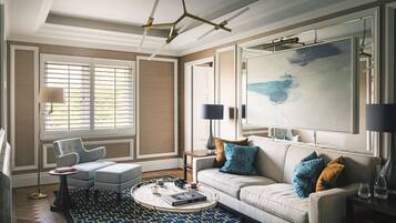 Suite, Park View, Corner | Egyptian cotton sheets, premium bedding, down duvets, pillow-top beds