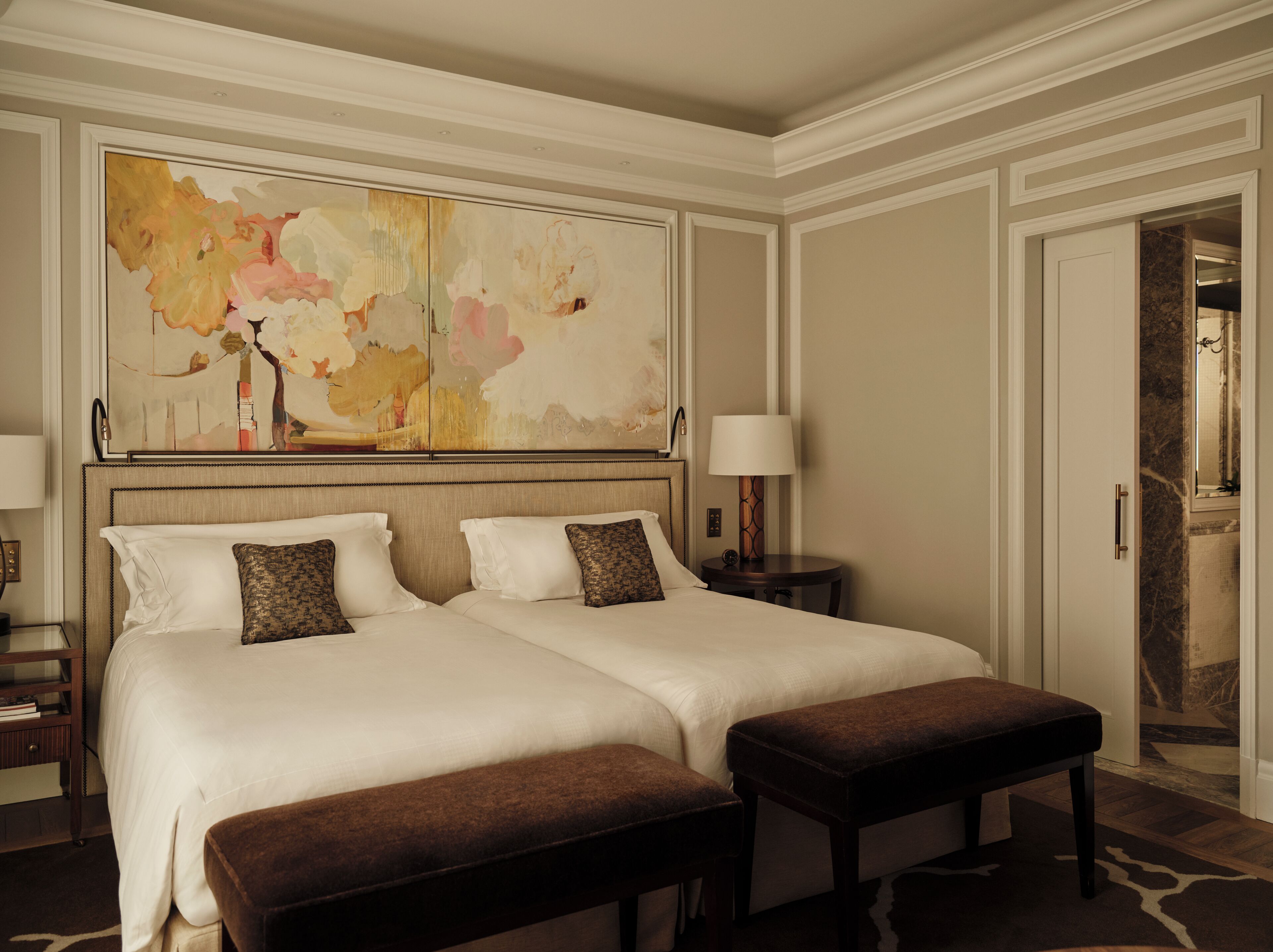 Deluxe-Zweibettzimmer | Bettwäsche aus ägyptischer Baumwolle, hochwertige Bettwaren