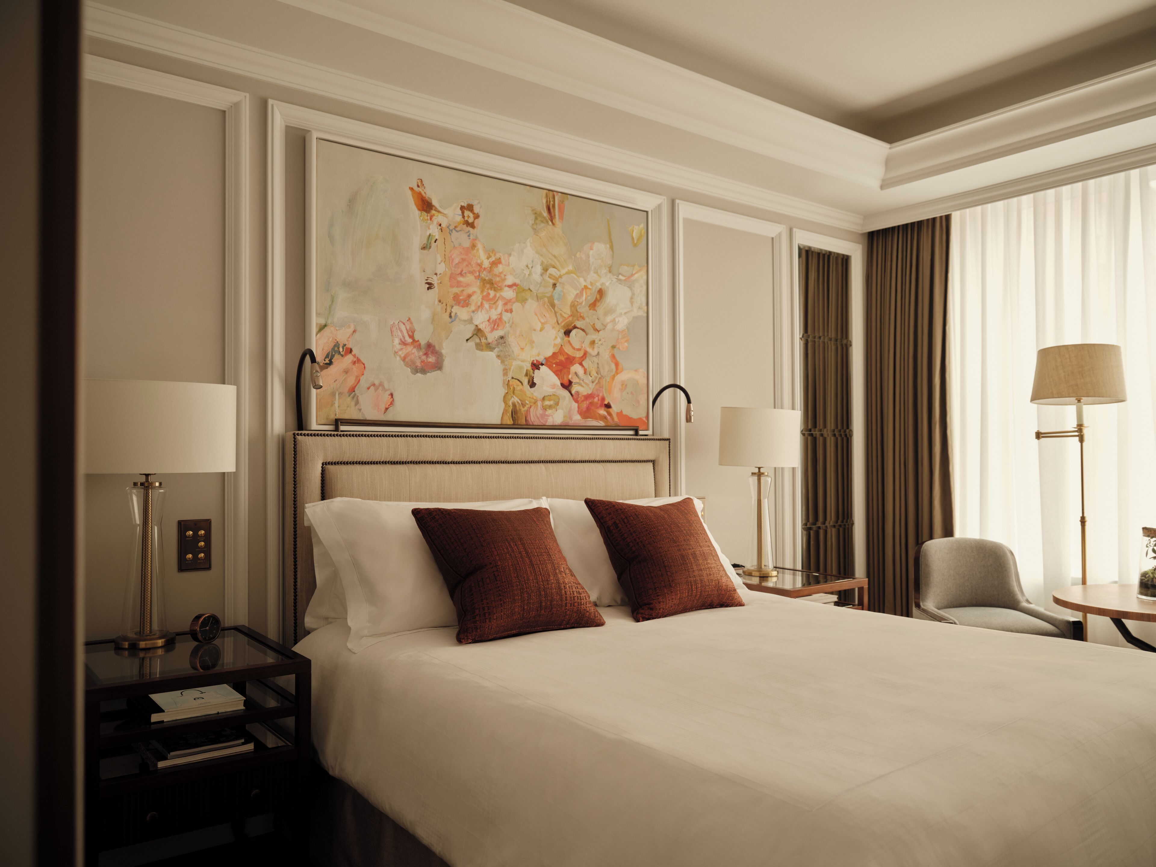 Superior-Zimmer, 1 Queen-Bett | Bettwäsche aus ägyptischer Baumwolle, hochwertige Bettwaren