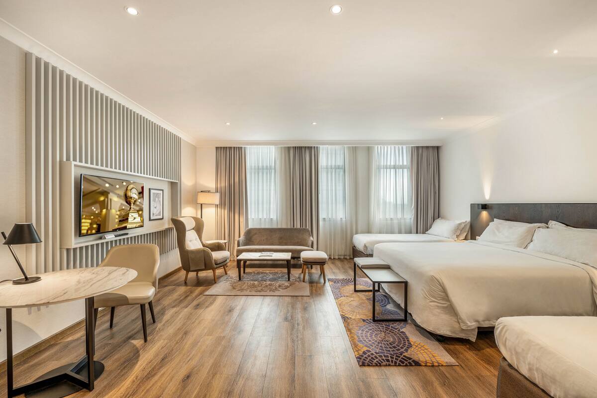 signature premium family room | 1 bedroom, egyptian cotton sheets, premium bedding, free minibar items