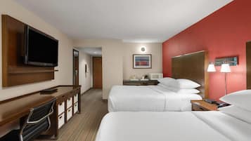 客房, 2 張加大雙人床, 非吸煙房 | 低過敏寢具、客房內保險箱、書桌、隔音