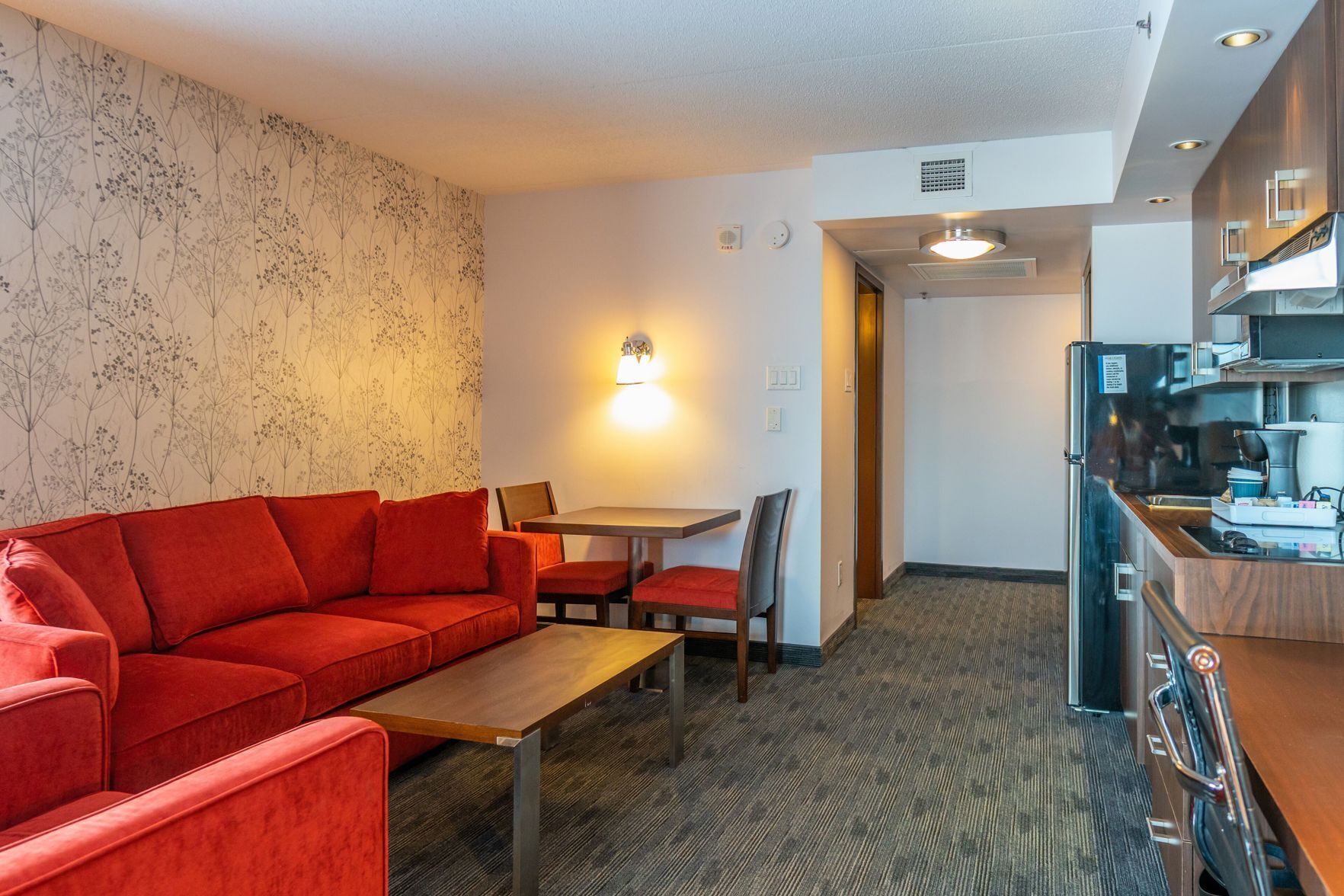 Living area | 32-inch TV with cable channels, DVD player