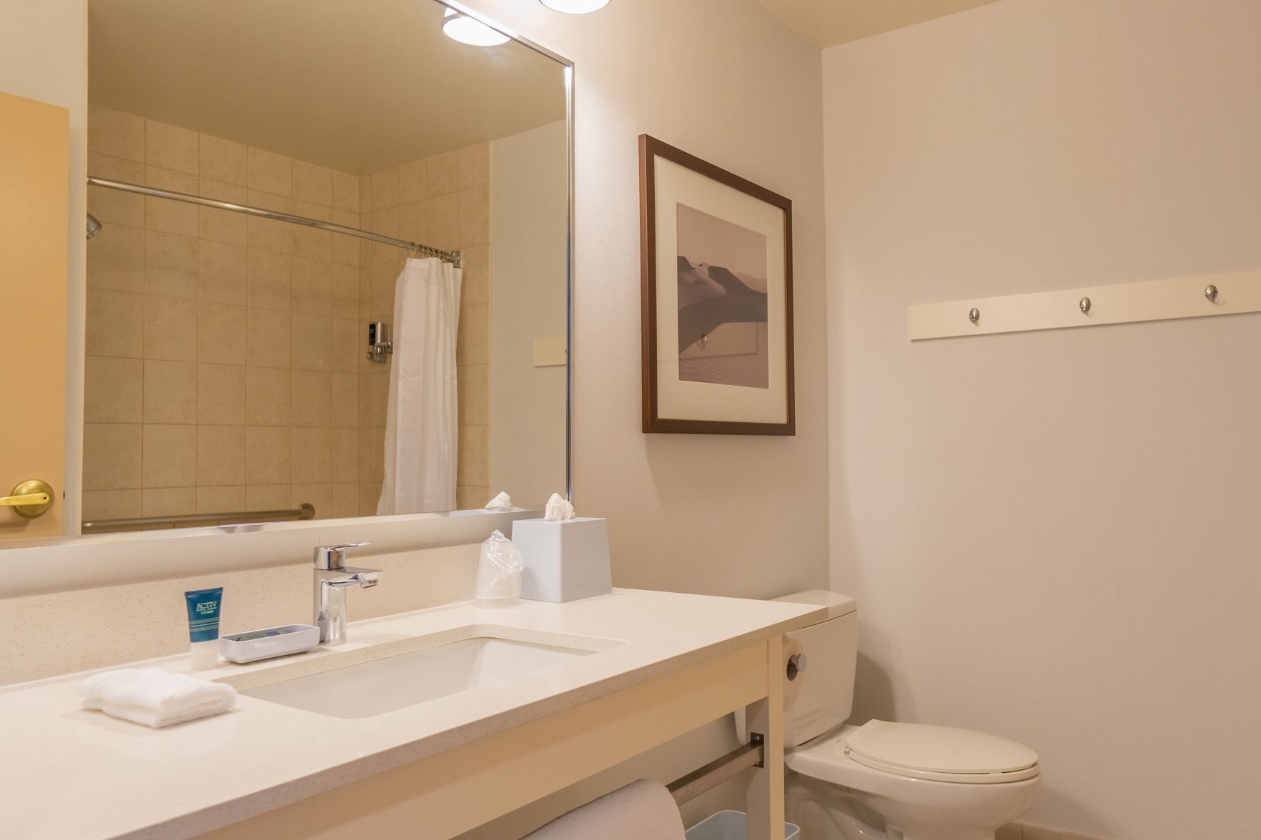 Bathroom | Separate tub and shower, hair dryer, towels