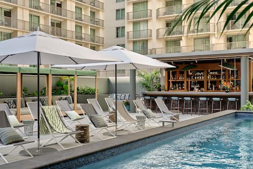 Outdoor pool, open 8:00 AM to 10:00 PM, pool cabanas (surcharge)
