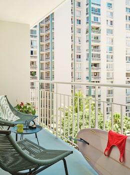 Balcony view at Romer House Waikiki 