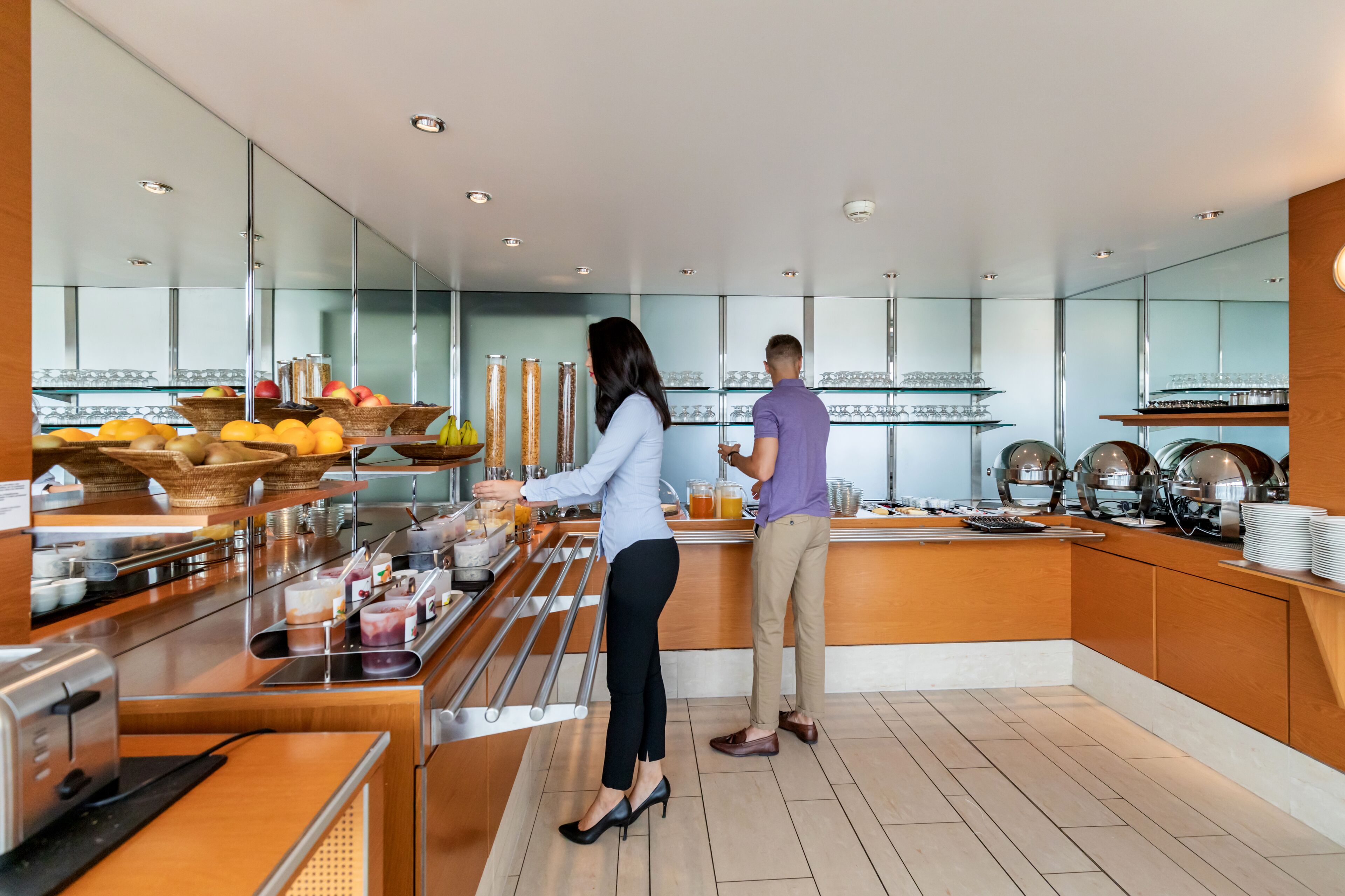 daily buffet breakfast (chf 23 per person)