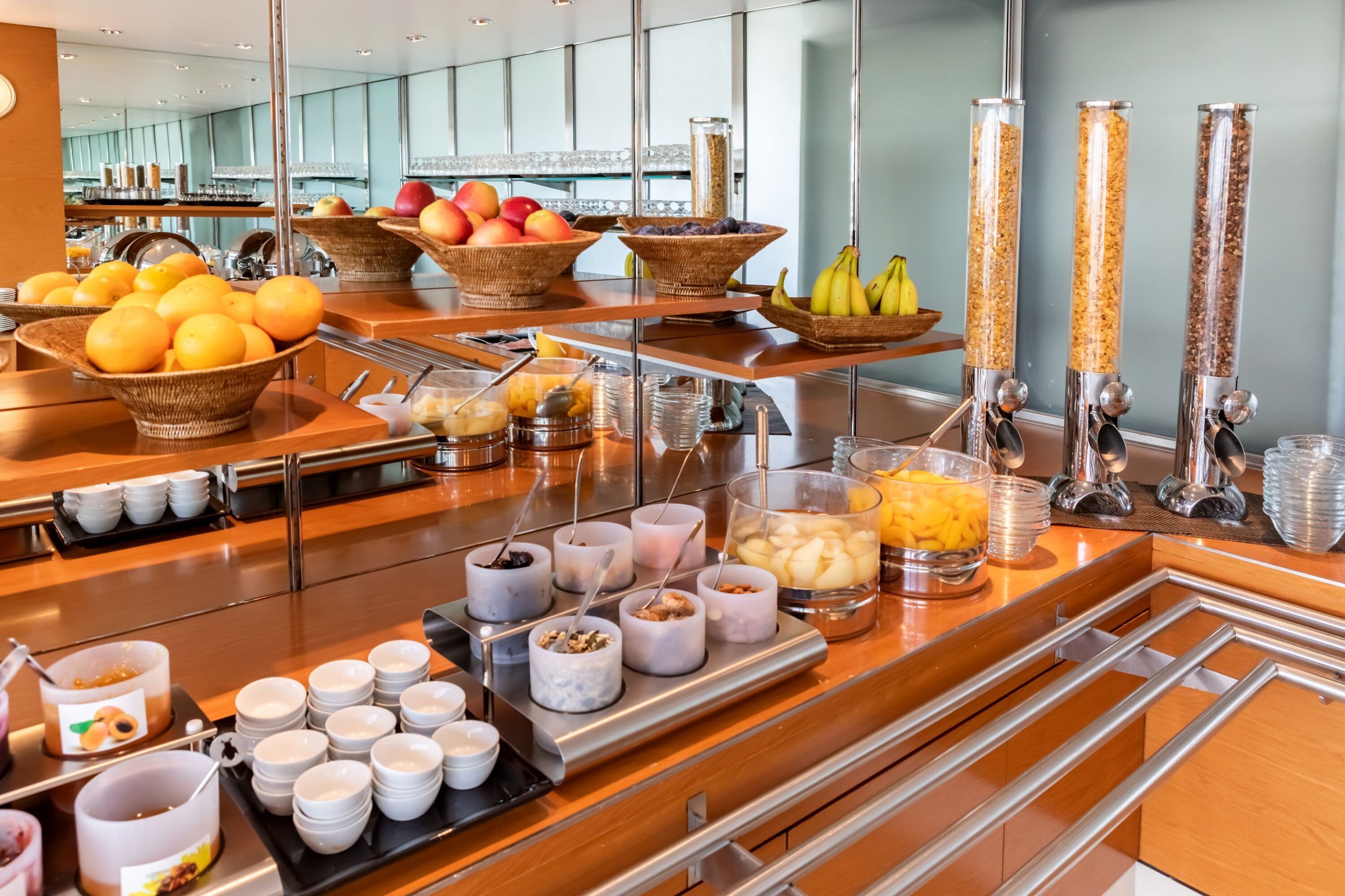 daily buffet breakfast (chf 23 per person)