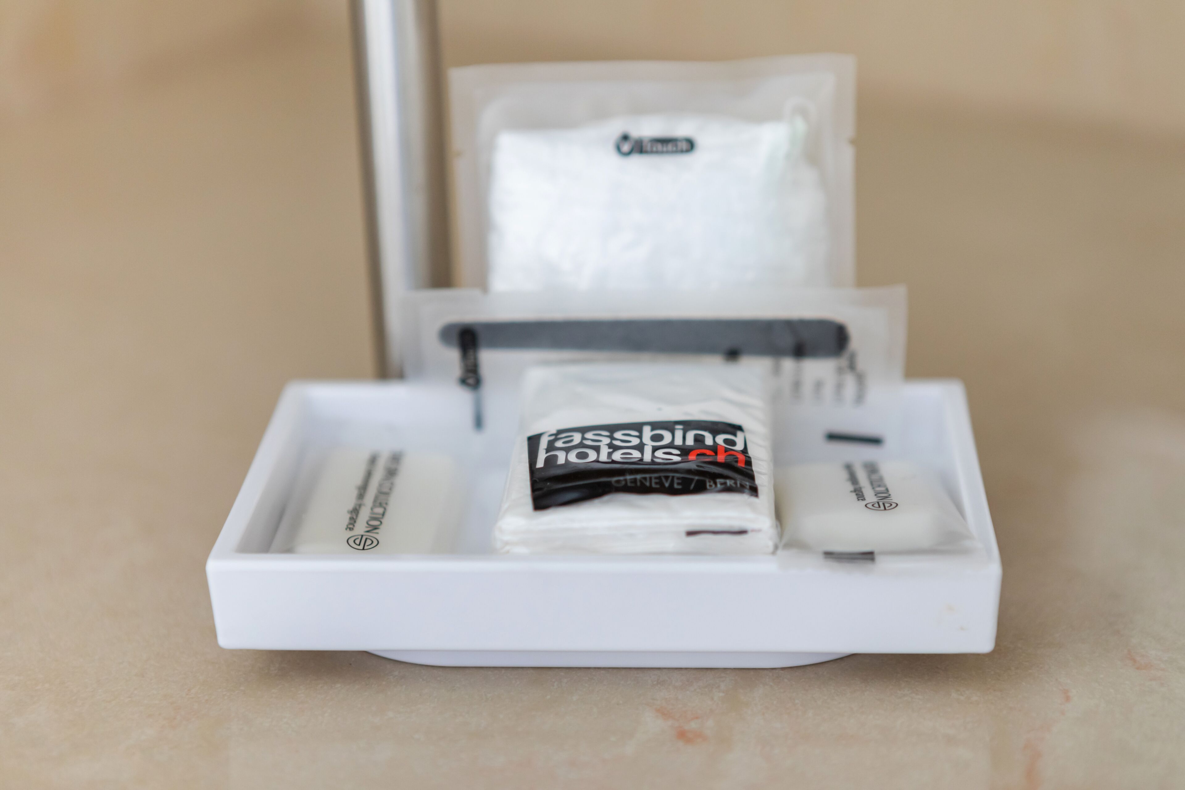 free toiletries, hair dryer, towels