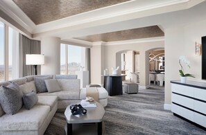 Presidential Suite (Strip View) | Premium bedding, down comforters, minibar, in-room safe