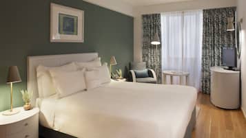 Departamento Deluxe, 1 habitación | 1 habitación, ropa de cama de alta calidad y minibar