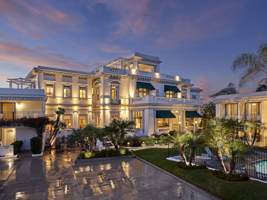 Front of property – evening/night