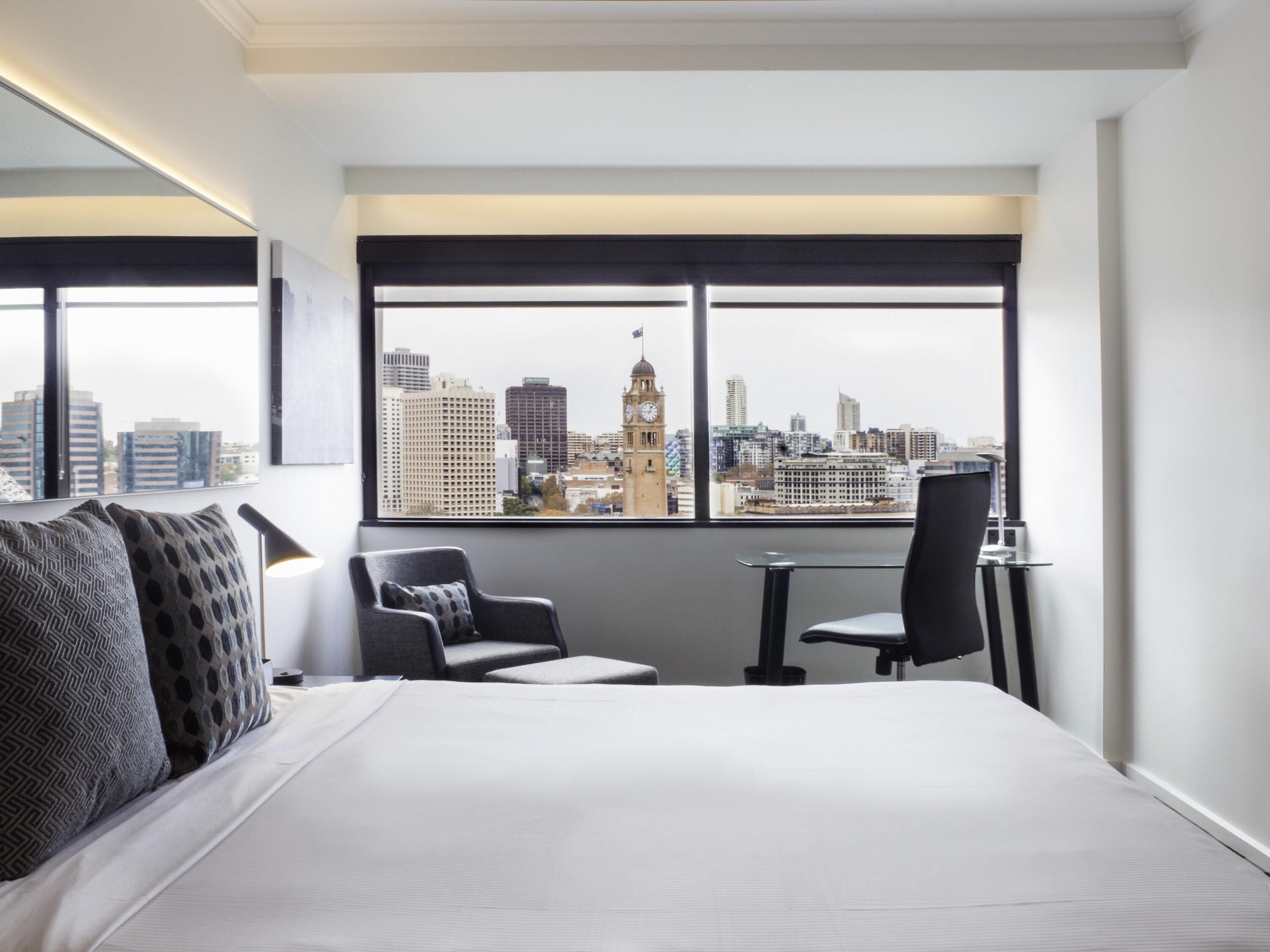 Premium bedding, minibar, in-room safe, desk