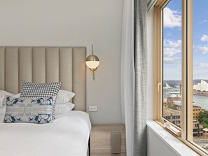 Deluxe-Apartment, 1 Schlafzimmer, Hafenblick