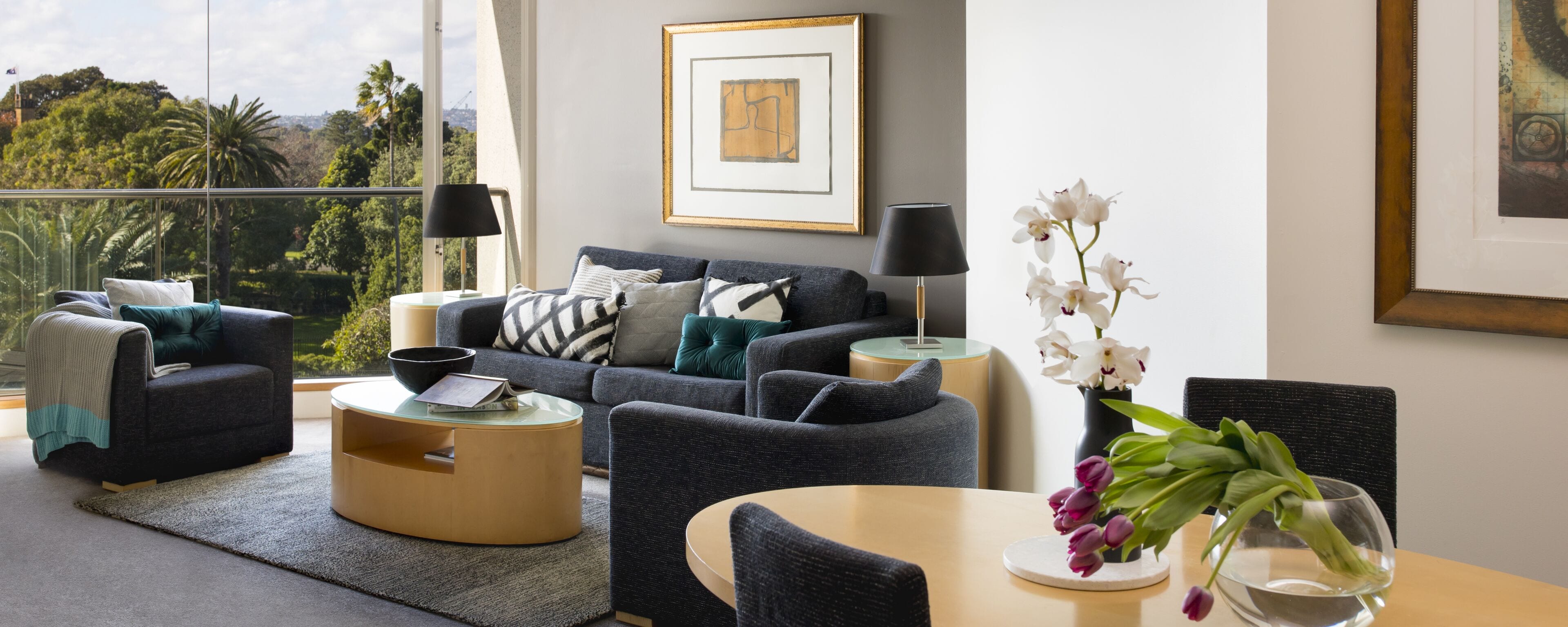 flat-screen tv, dvd player, pay films