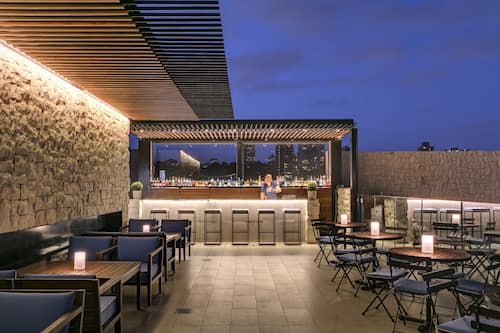 Rooftop bar, ocean views, open select days