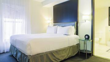 Premium bedding, pillowtop beds, in-room safe, desk