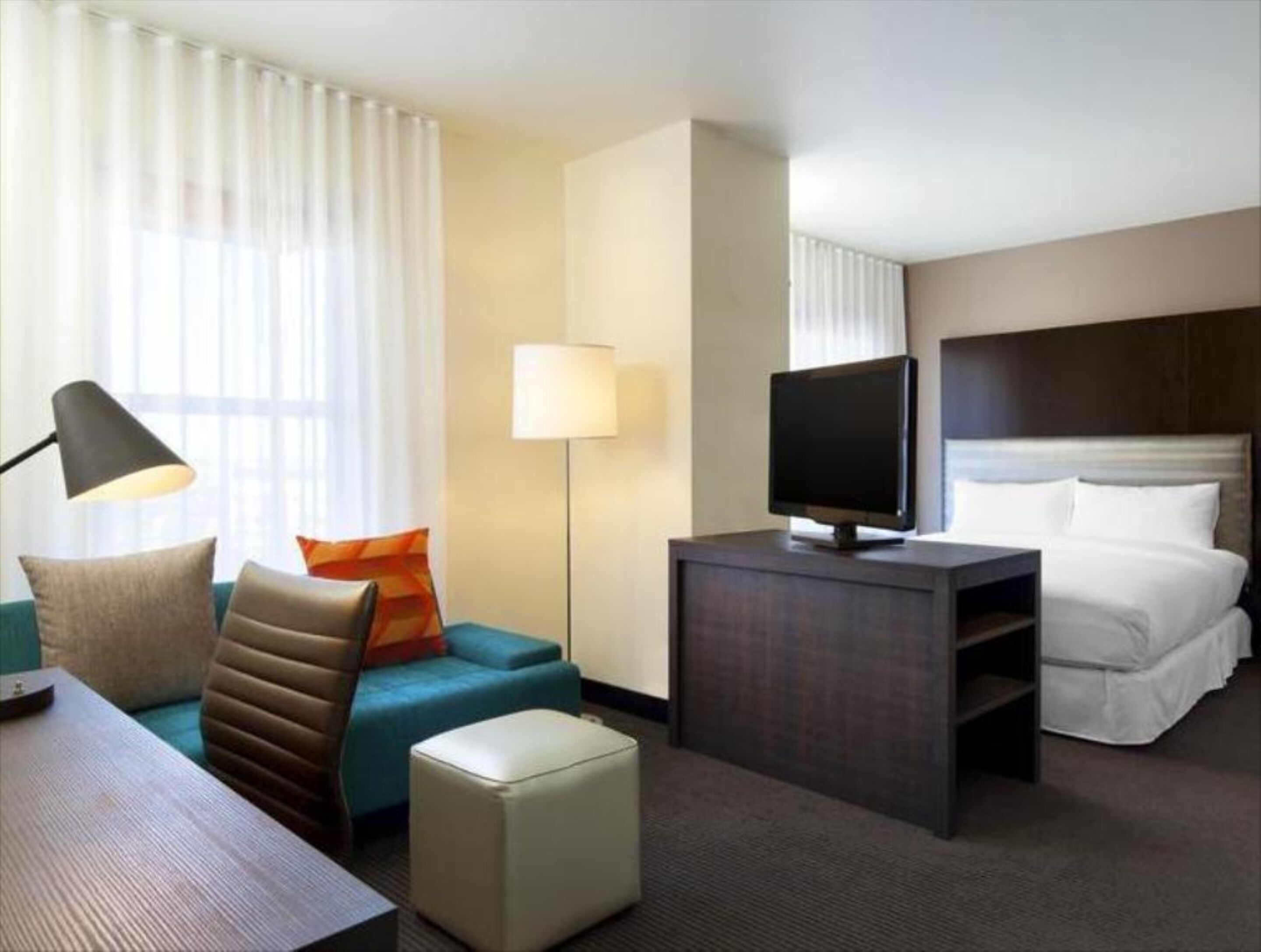 aloft, room, multiple beds | premium bedding, pillow-top beds, in-room safe, desk