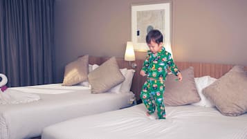 Classic Twin Room, 2 Double Beds, Accessible | In-room safe, individually furnished, desk, laptop workspace