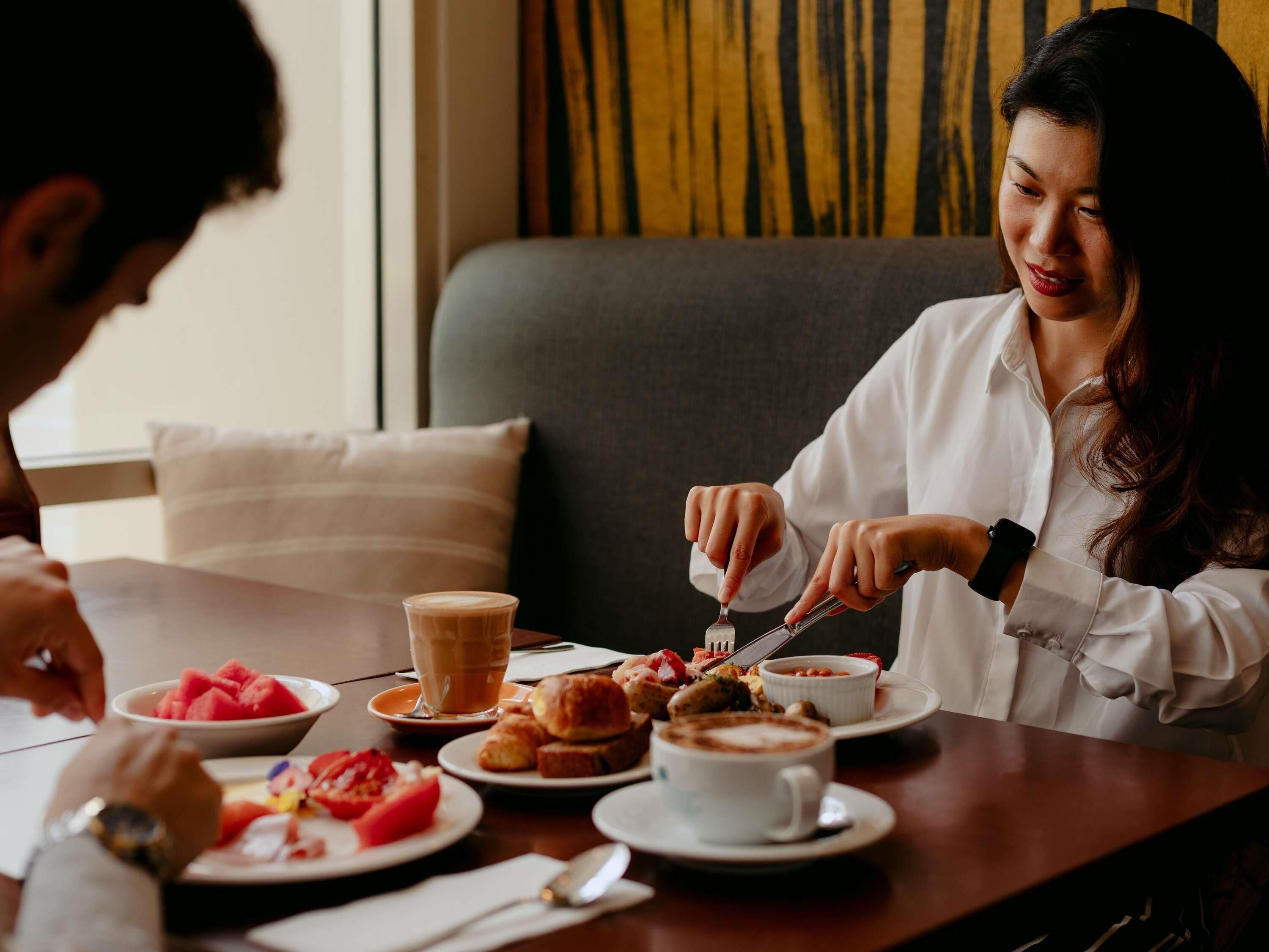 Daily buffet breakfast for a fee. Mercure Sydney Parramatta
