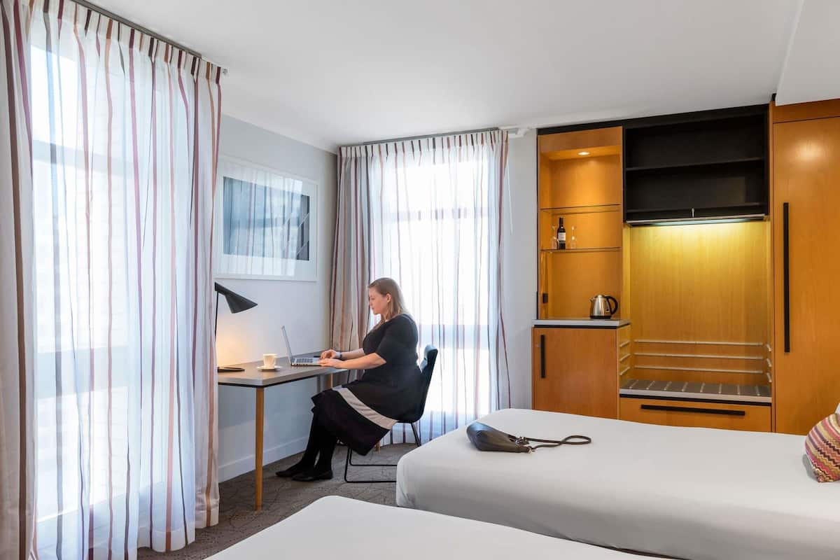 In-room safe, desk, blackout curtains, soundproofing