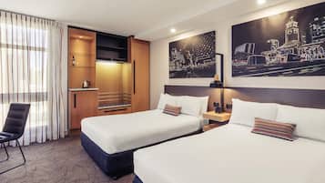 Superior Room, 2 Double Beds, City View | In-room safe, desk, blackout curtains, soundproofing