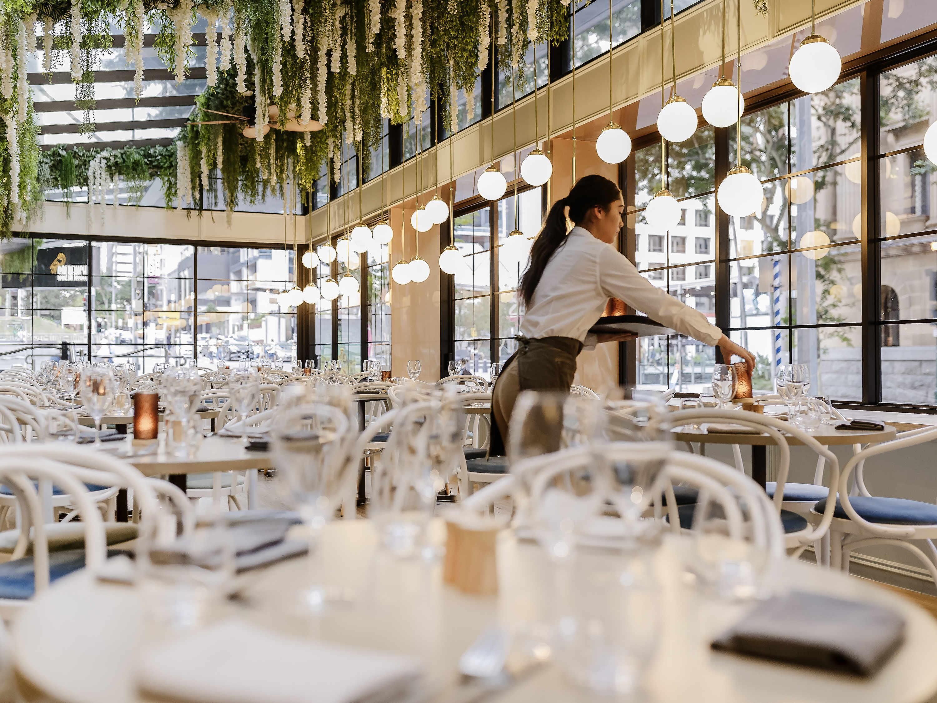 Breakfast, lunch and dinner served