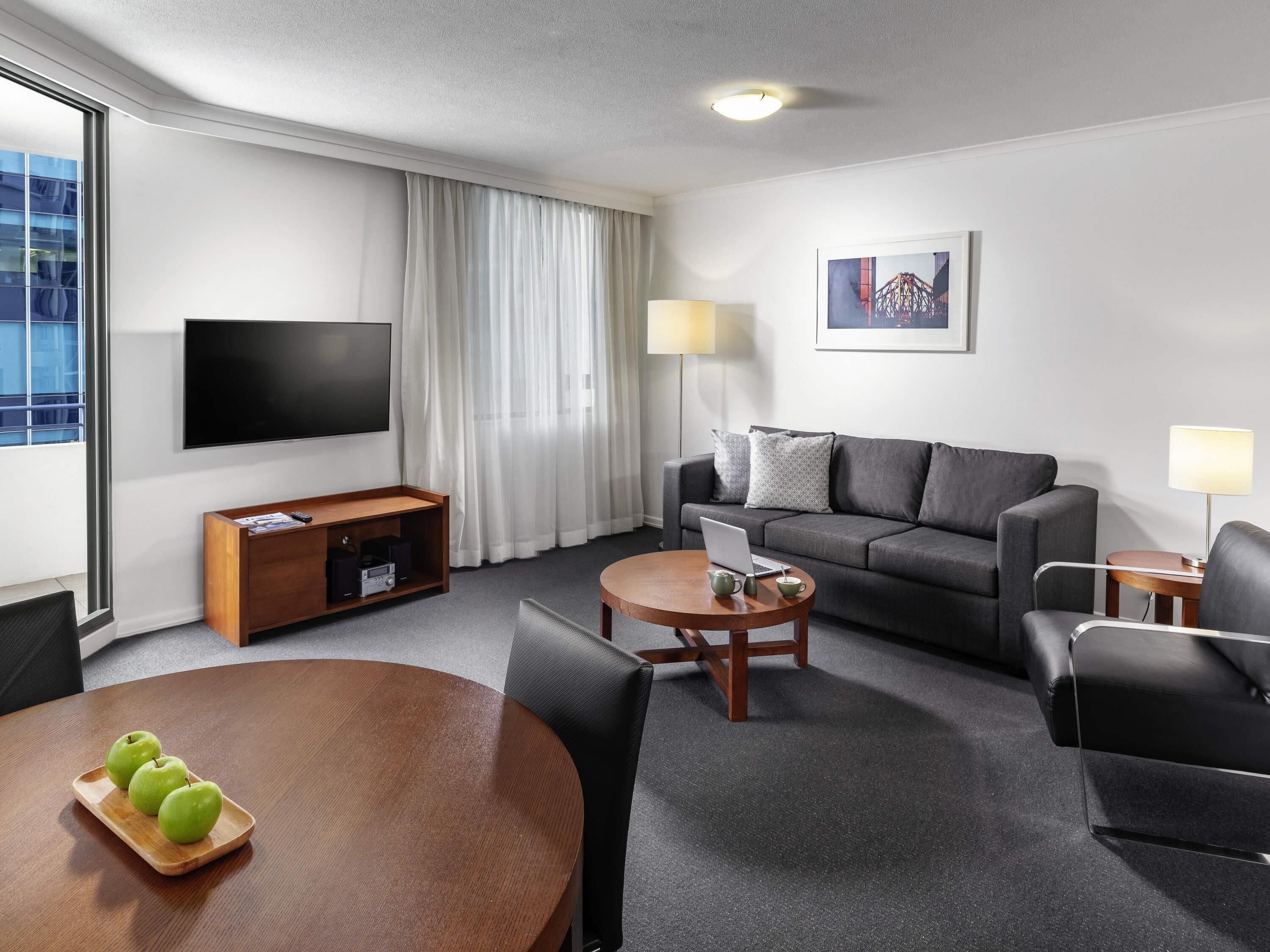 Standard Apartment, 2 Bedrooms | Minibar, desk, laptop workspace, blackout drapes