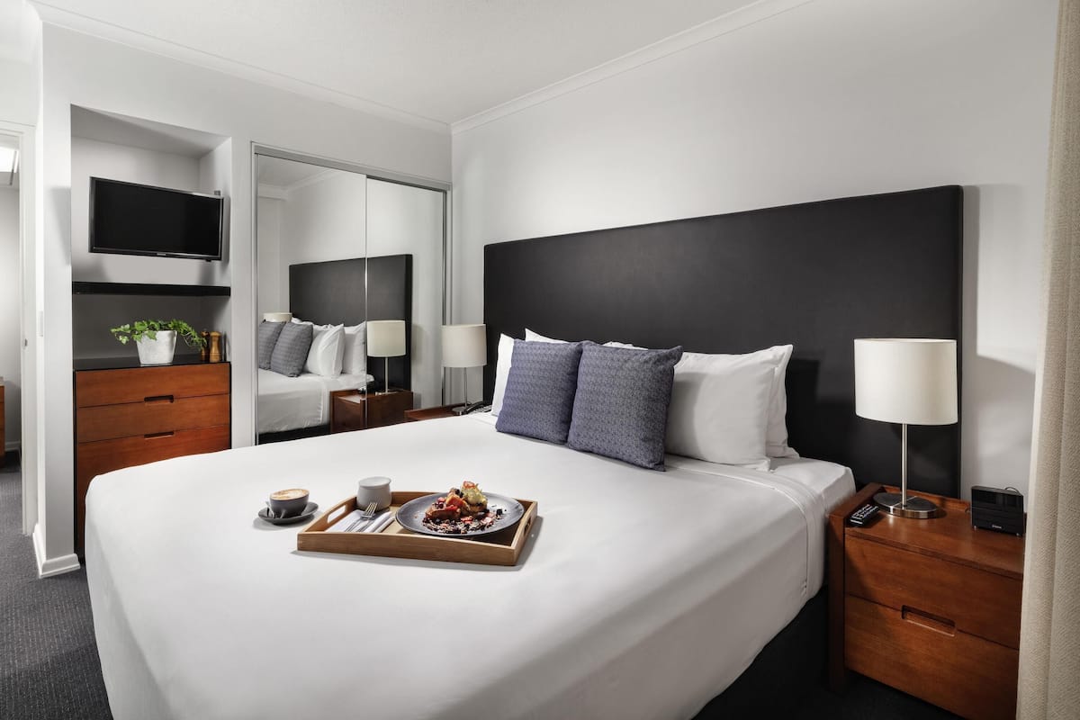 Standard Apartment, 2 Bedrooms | Minibar, desk, laptop workspace, blackout drapes