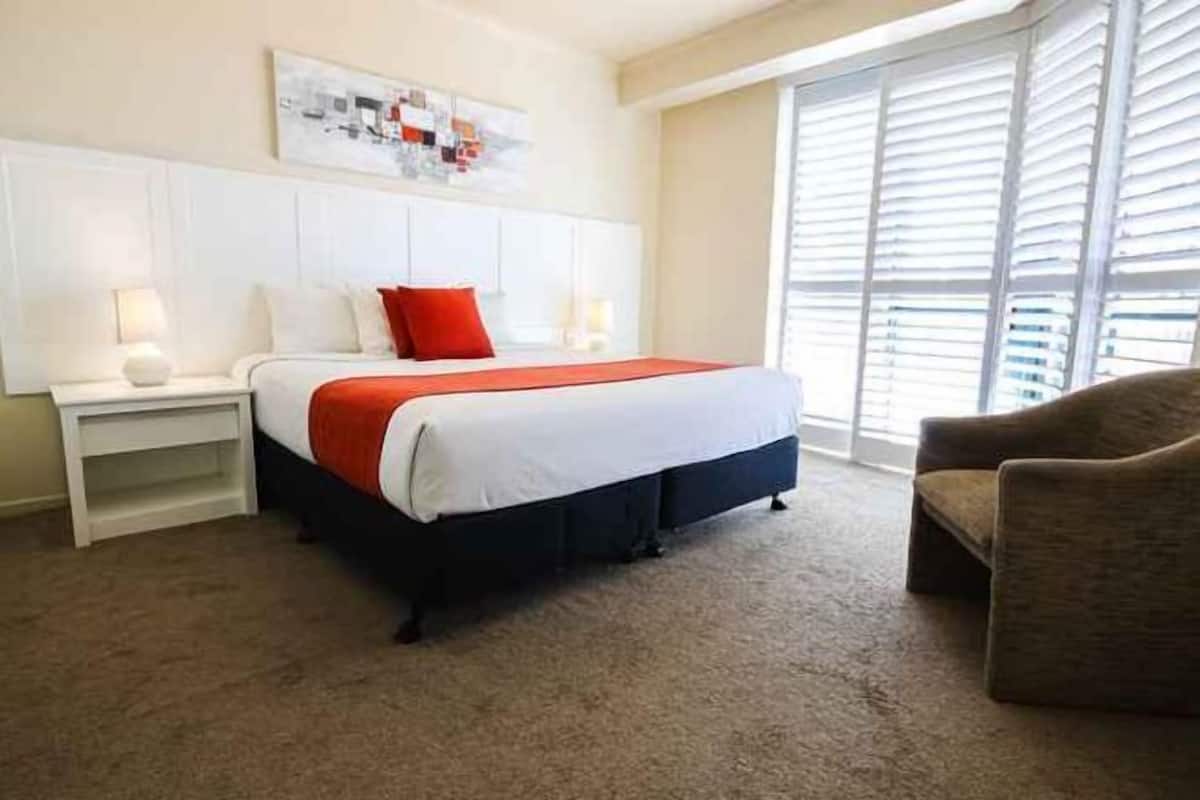 Individually decorated, individually furnished, desk, blackout curtains