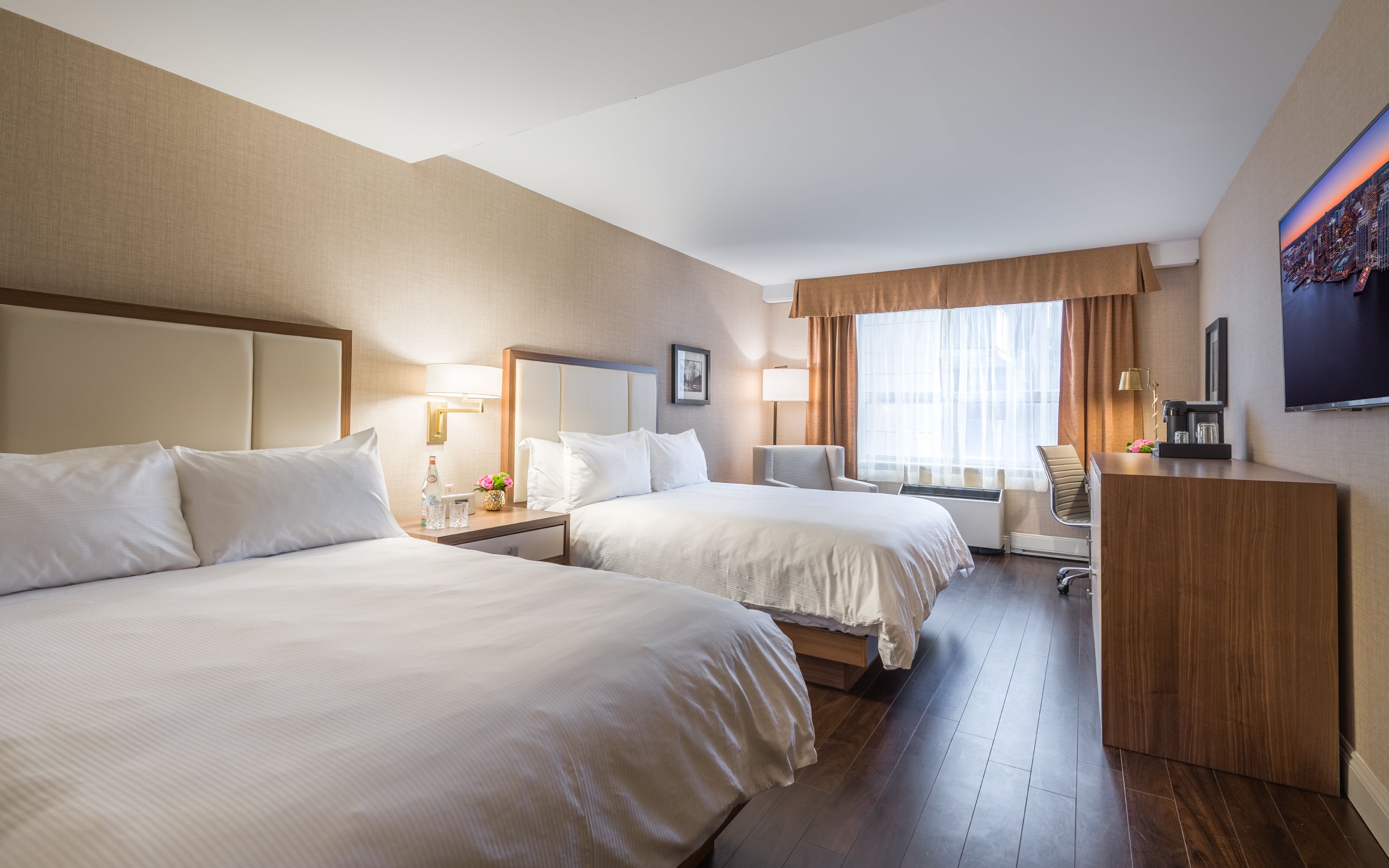 classic room, 2 queen beds | 1 bedroom, premium bedding, pillow-top beds, minibar