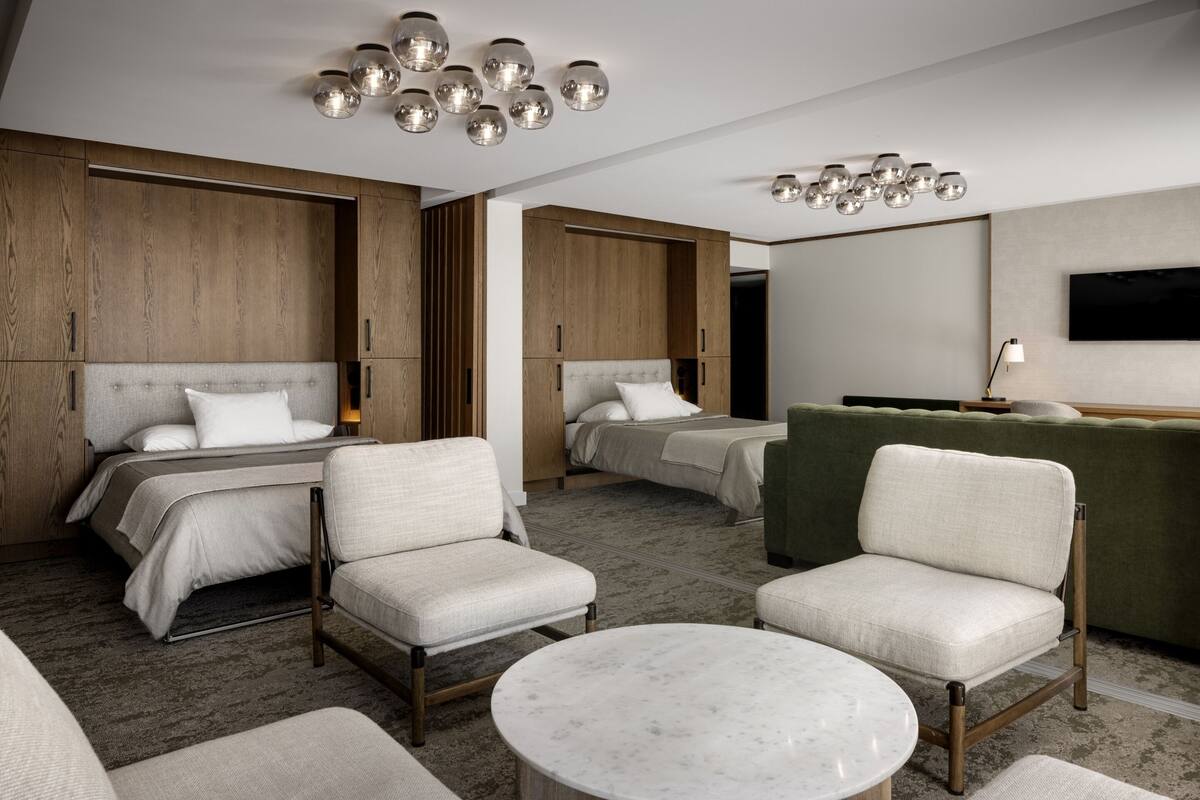 lodge suite | premium bedding, pillow-top beds, in-room safe, blackout curtains