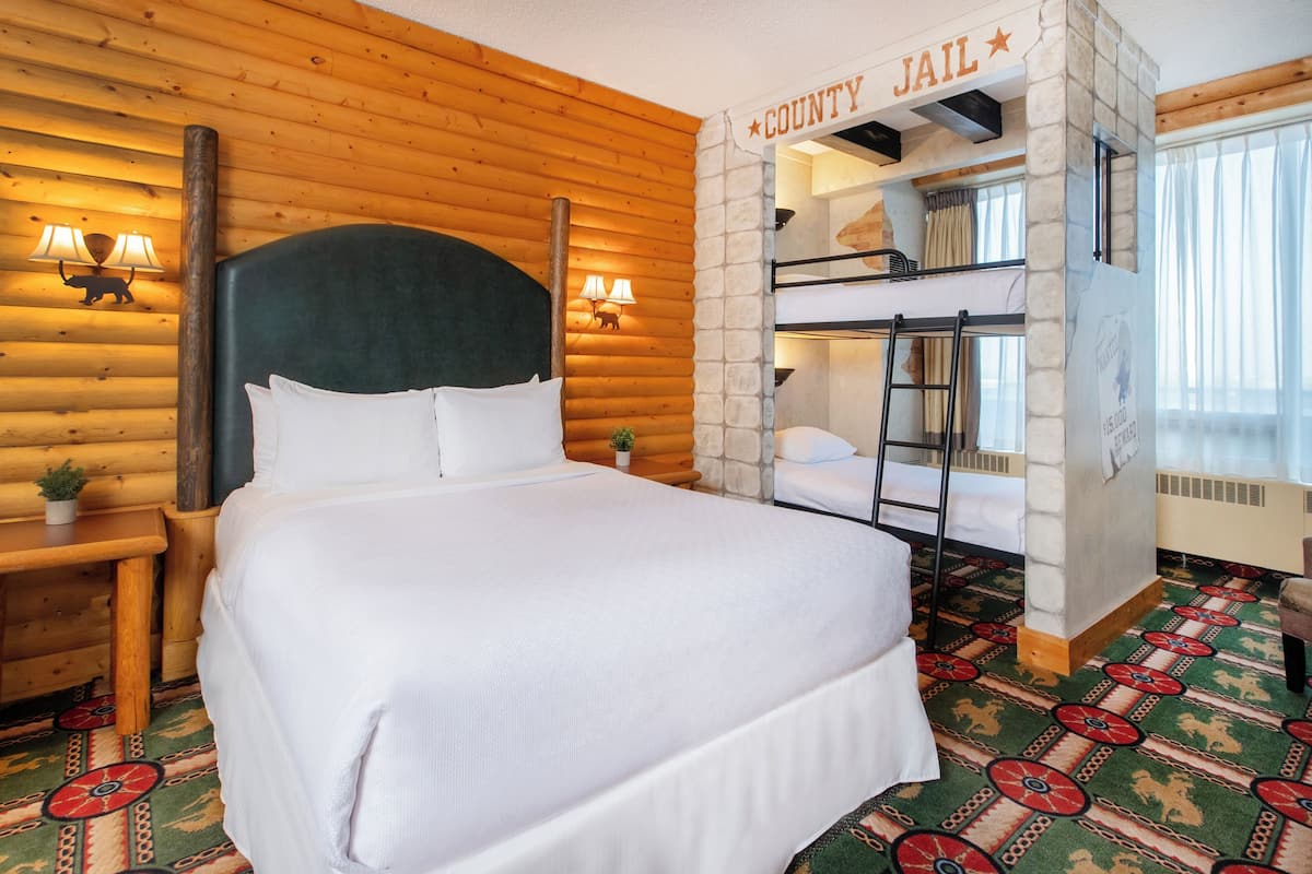 Western Family Theme Room | In-room safe, blackout drapes, iron/ironing board, cribs (free)