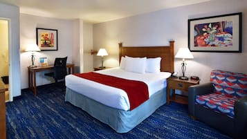 Premium bedding, pillowtop beds, iron/ironing board, cribs/infant beds